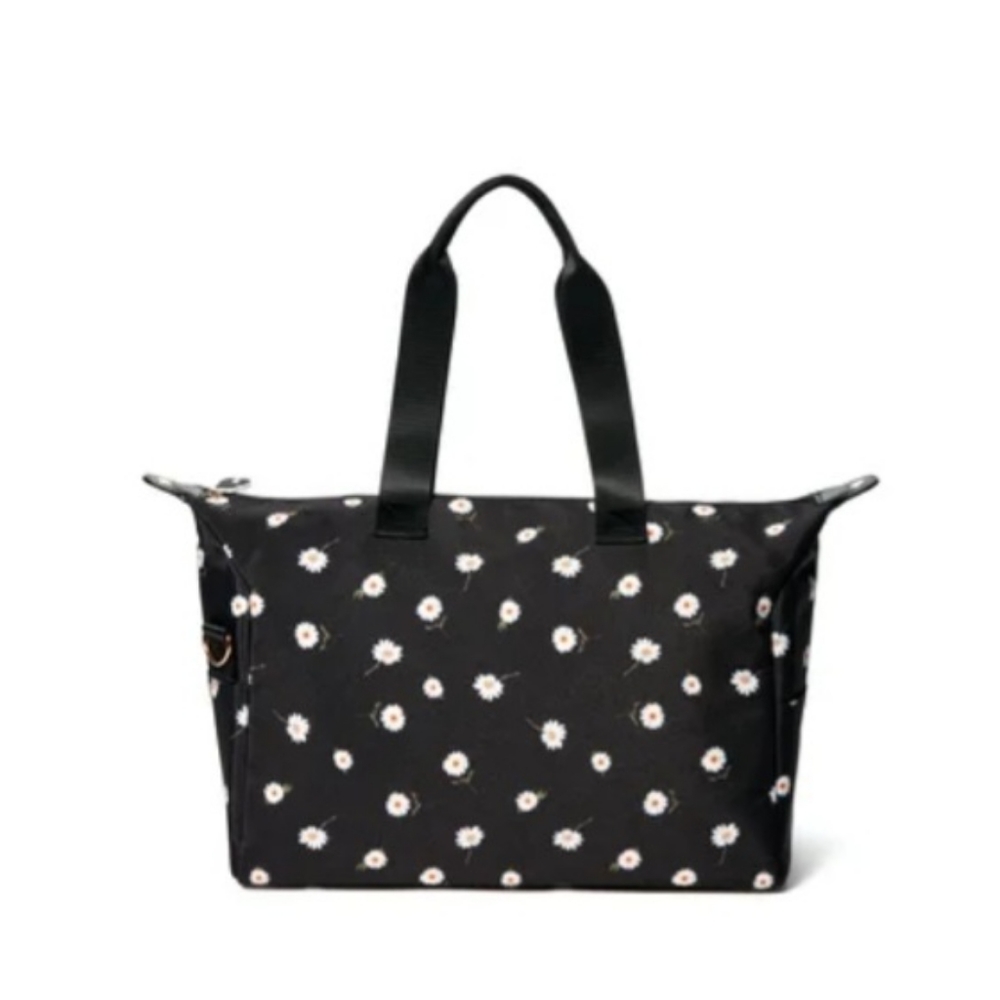 Alice + Olive Black Daisy Print Duffle Bag - Picture 3 of 6